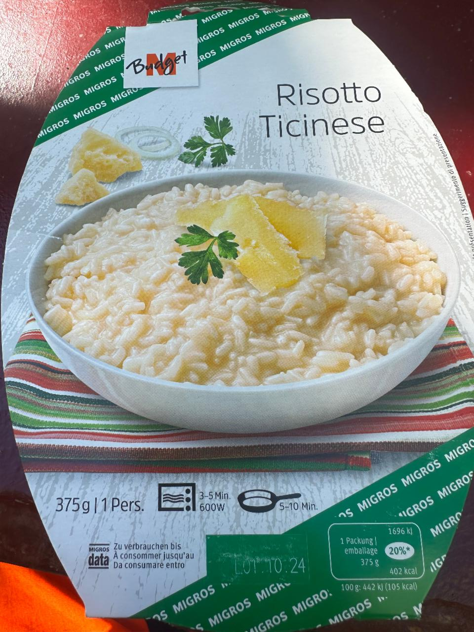 Fotografie - Risotto Ticinese M Budget