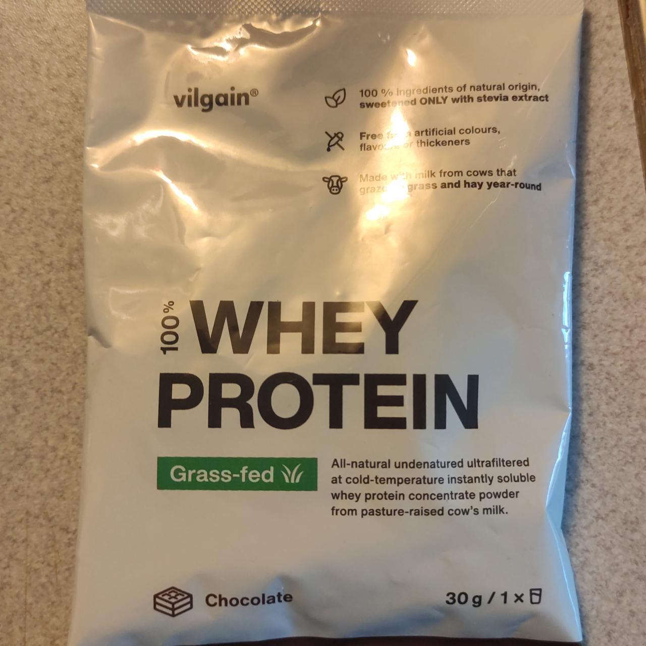 Fotografie - Grass-fed whey protein chocolate Vilgain