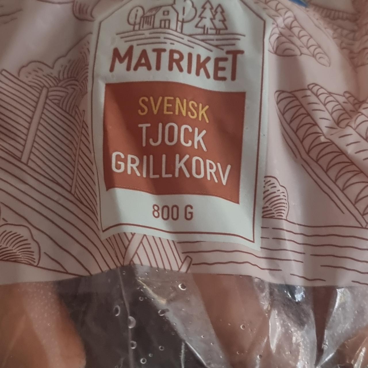 Fotografie - Svensk Tjock Grillkorv Matriket