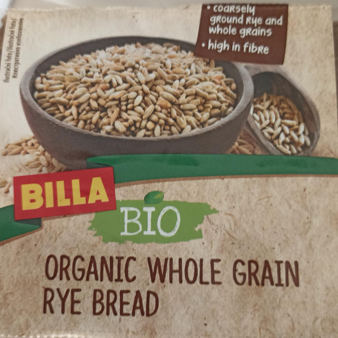 Fotografie - Organic Whole Grain Rye Bread Billa Bio