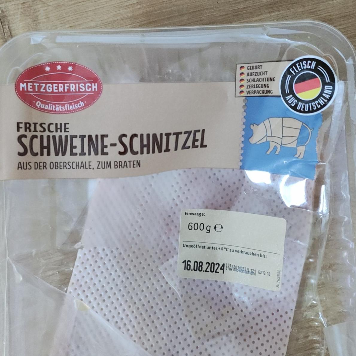 Fotografie - Frische Schweine-Schnitzel Metzgerfrisch