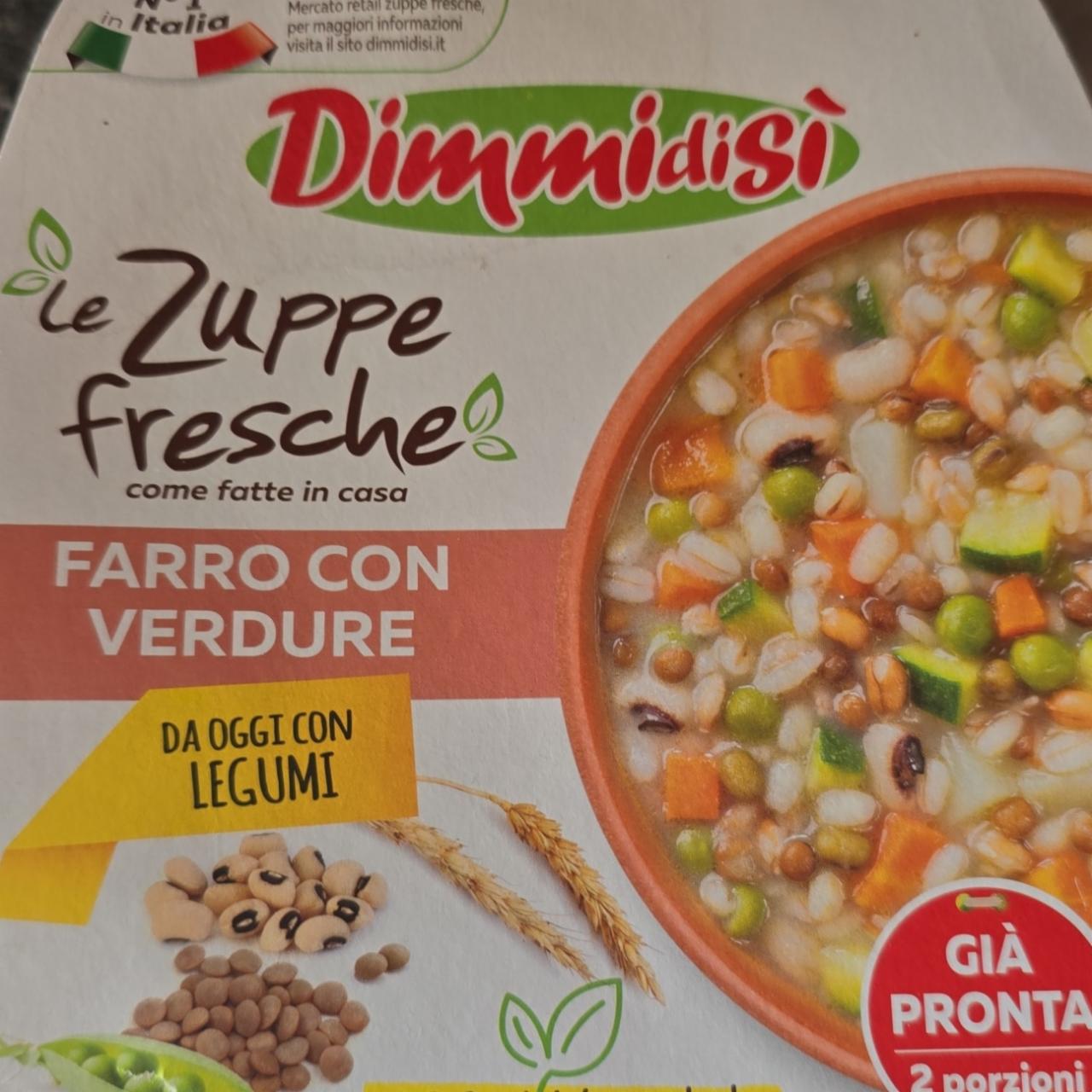 Fotografie - Le zuppe fresche Farro con verdure Dimmidisi