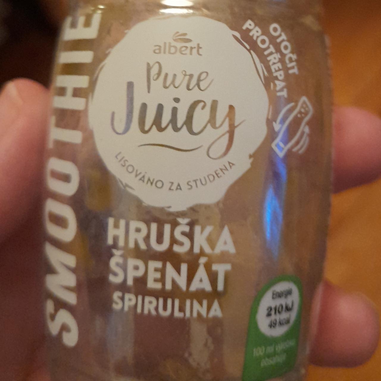 Fotografie - Pure Smoothie hruška špenát spirulina Albert