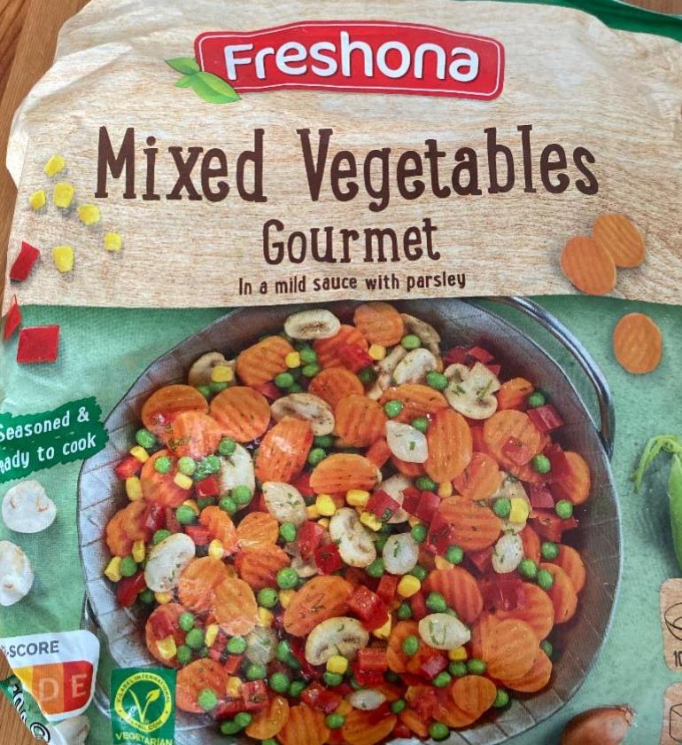 Fotografie - Mixed vegetables gourmet in a mild souce with parsley Freshona