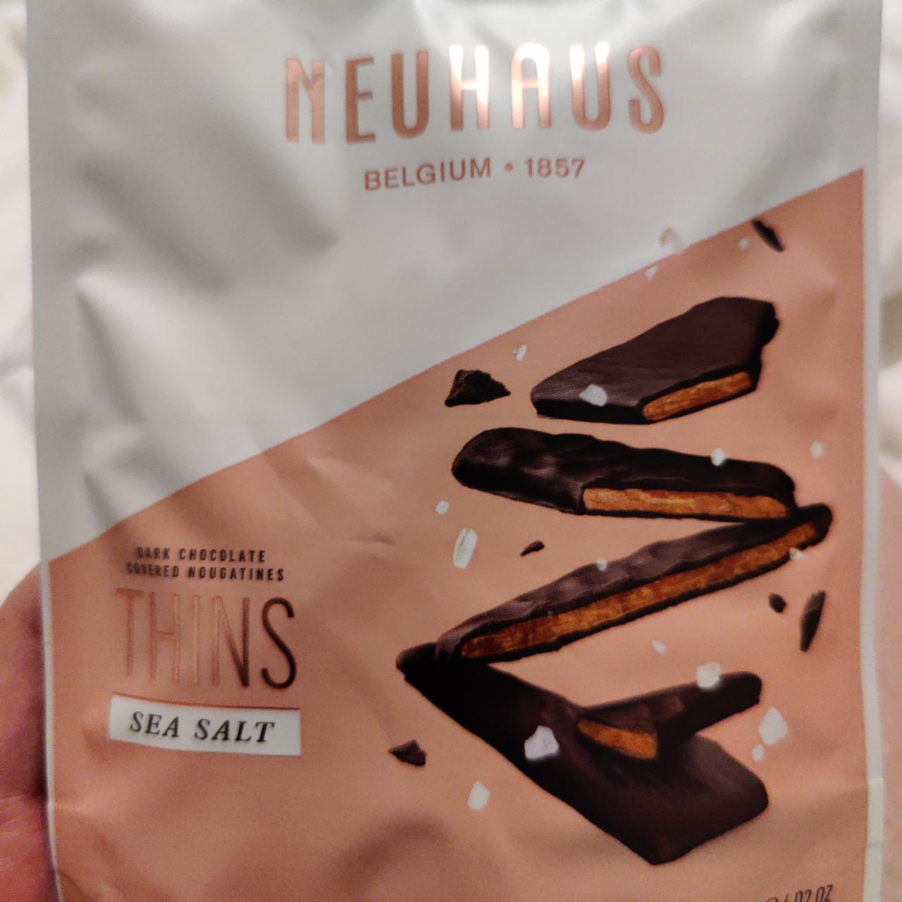 Fotografie - Dark Chocolate Thins Sea Salt Neuhaus