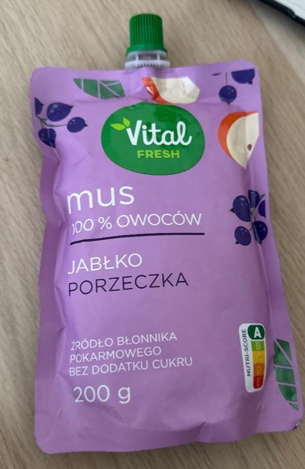 Fotografie - Mus 100% owoców jabłko porzeczka Vital fresh