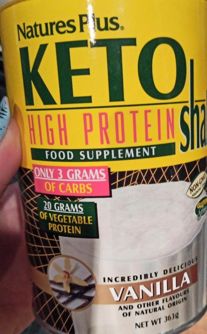 Fotografie - Keto high protein shake vanilla Natures plus