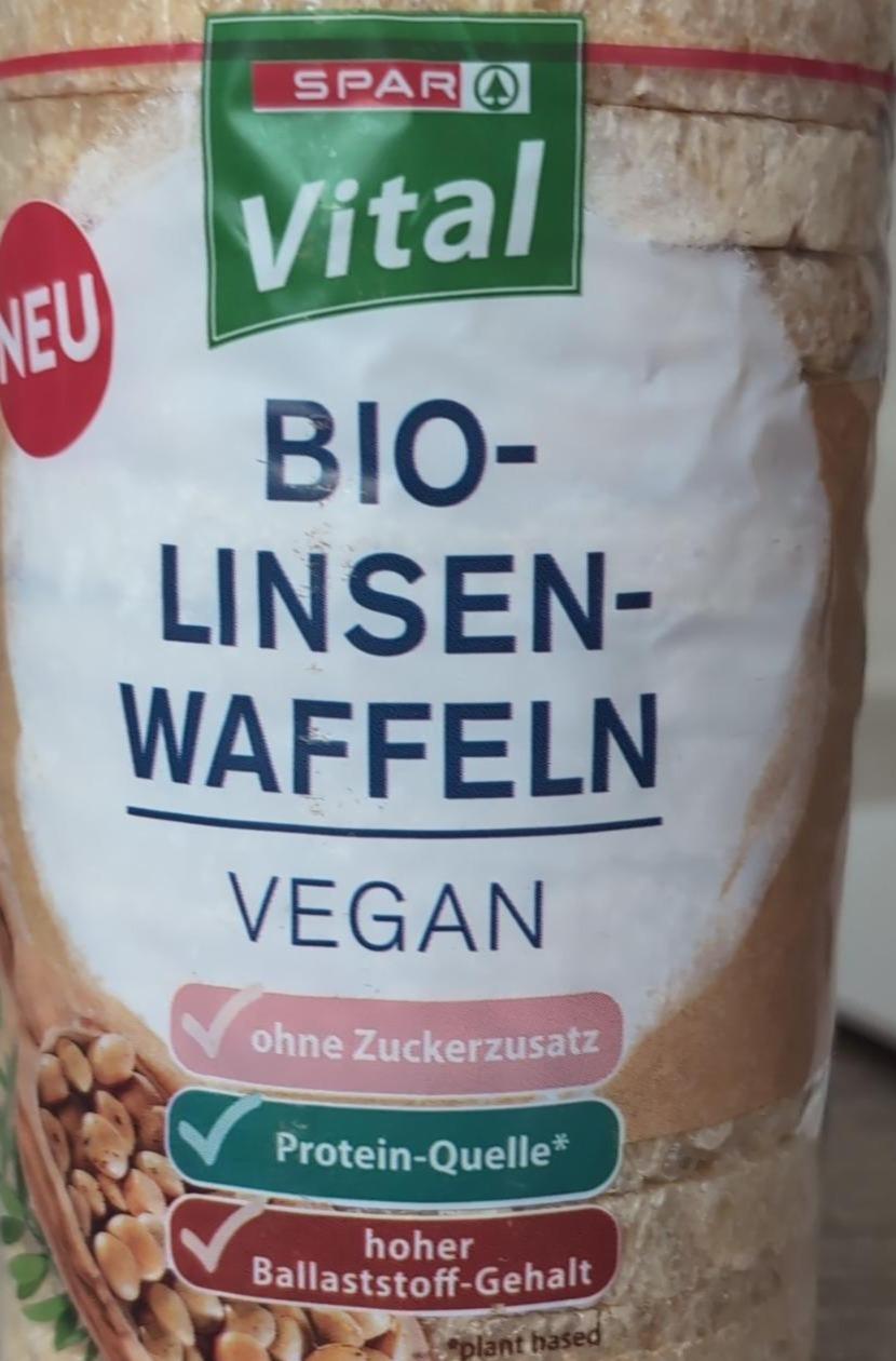 Fotografie - Bio-Linsen-Waffeln Vegan Spar Vital