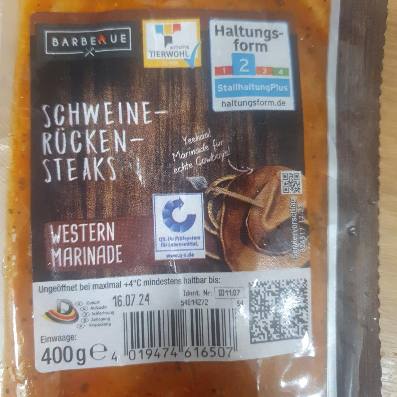 Fotografie - Schweinerücken steaks Barbeue