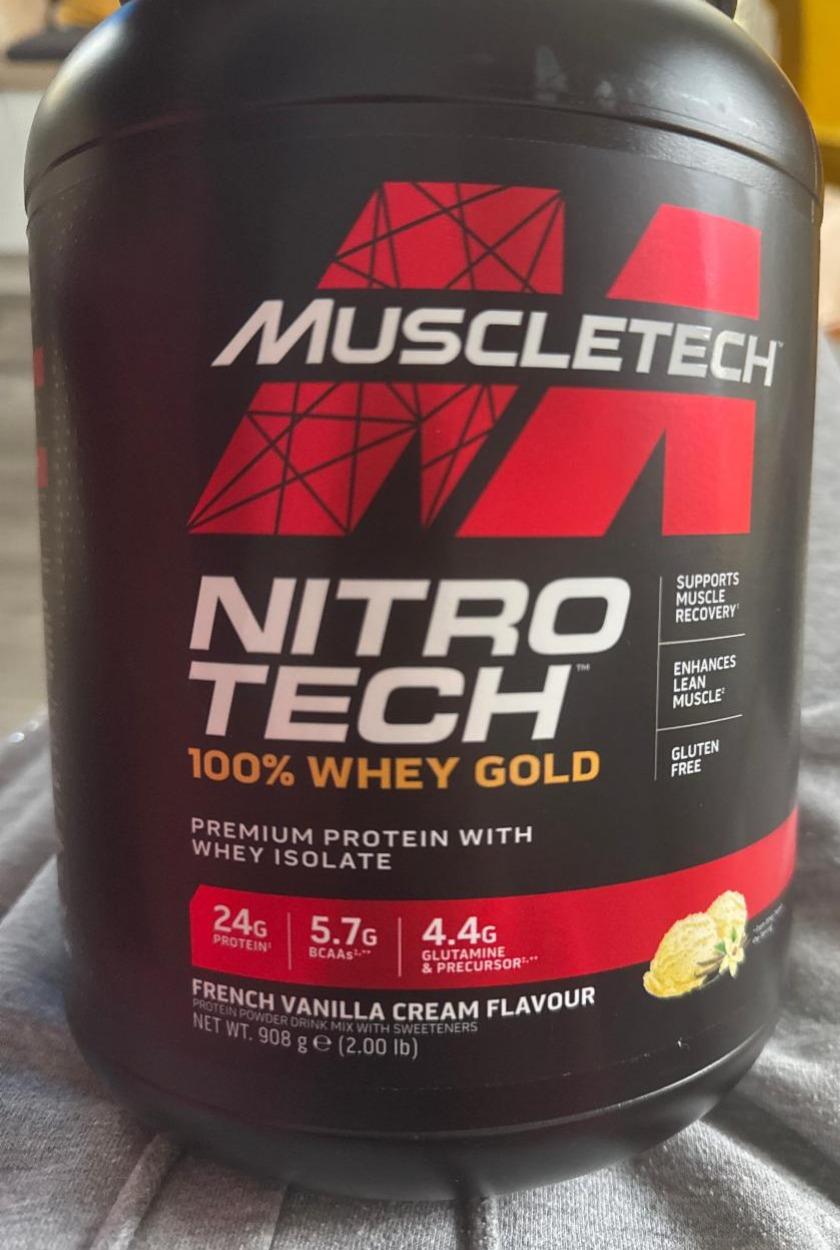 Fotografie - NitroTech 100% Whey Gold French Vanilla Cream Muscletech