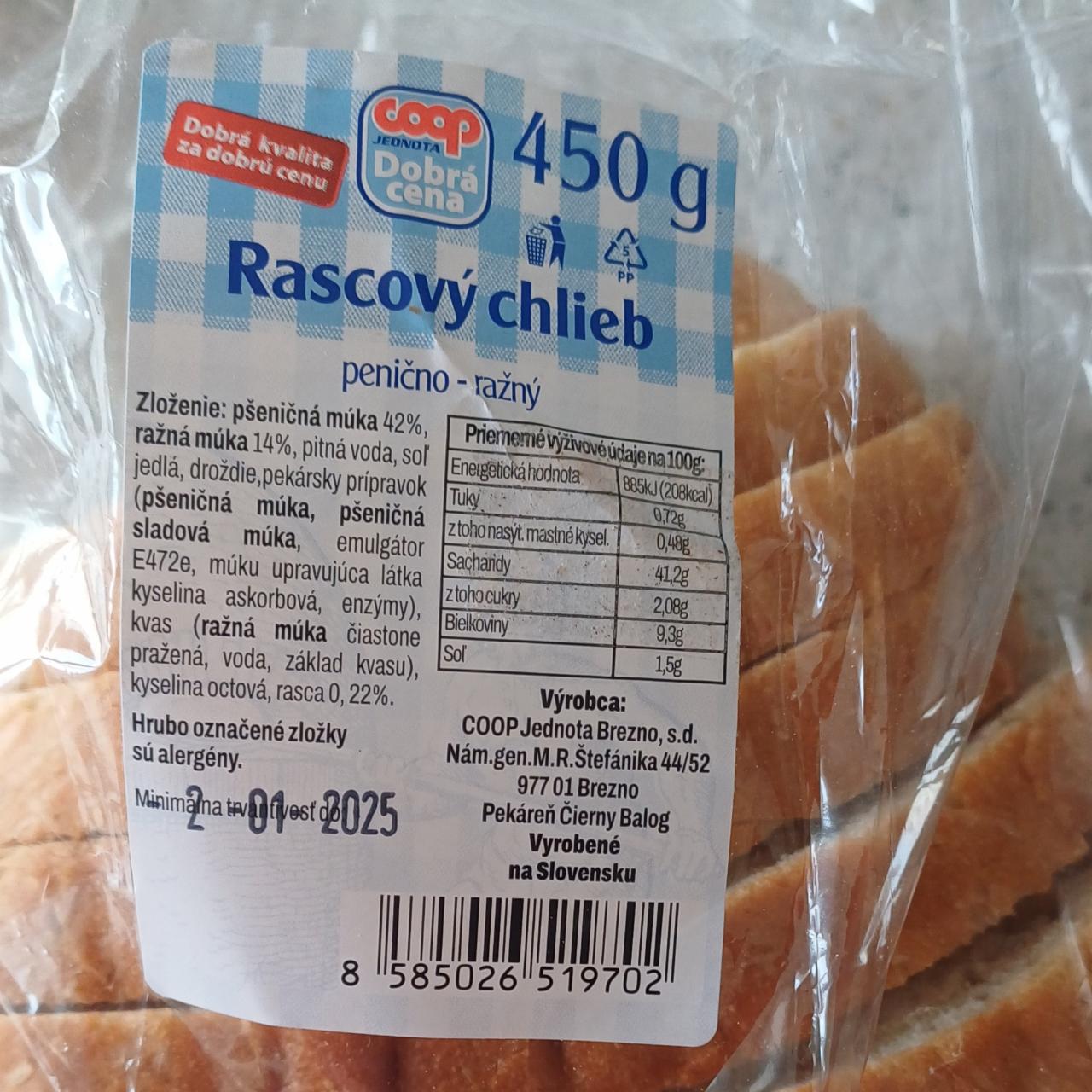 Fotografie - Rascový chlieb Coop Dobrá cena