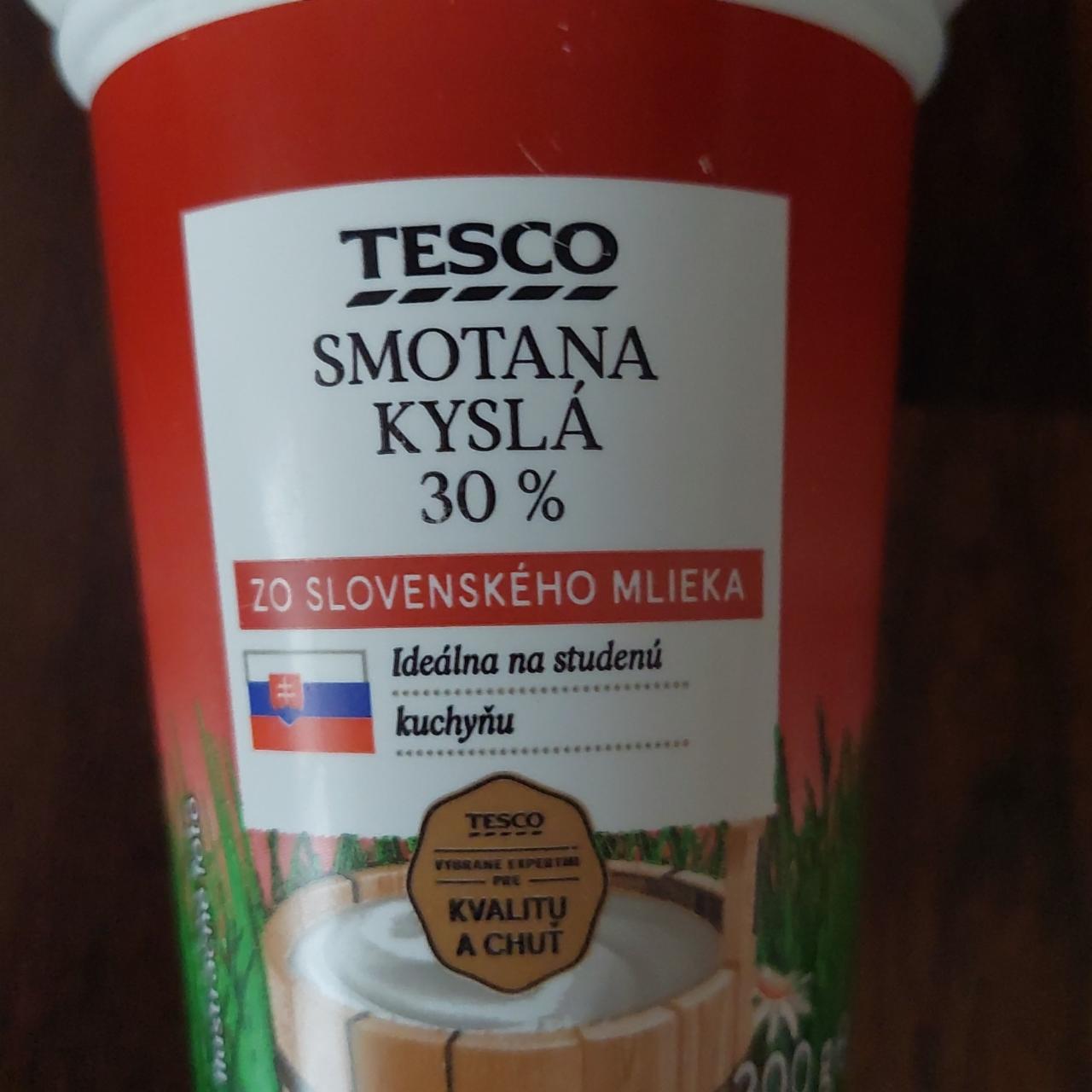 Fotografie - Smotana Kyslá 30% Tesco