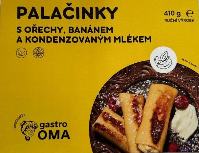 Fotografie - Palačinky s ořechy, banánem a kondenzovaným mlékem Gastro Oma