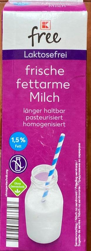 Fotografie - Frische fettarme milch laktosefrei 1,5% fett Kaufland