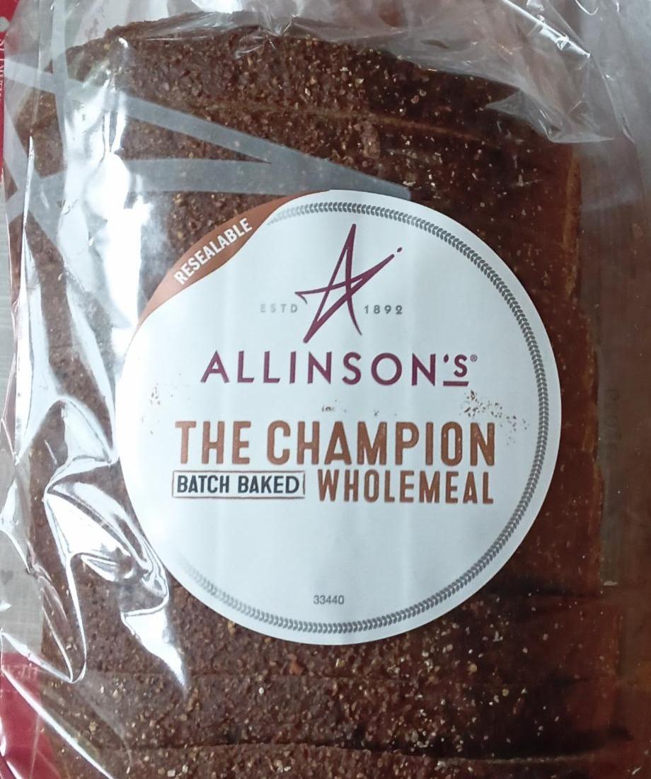 Fotografie - The Champion Wholemeal Allison's