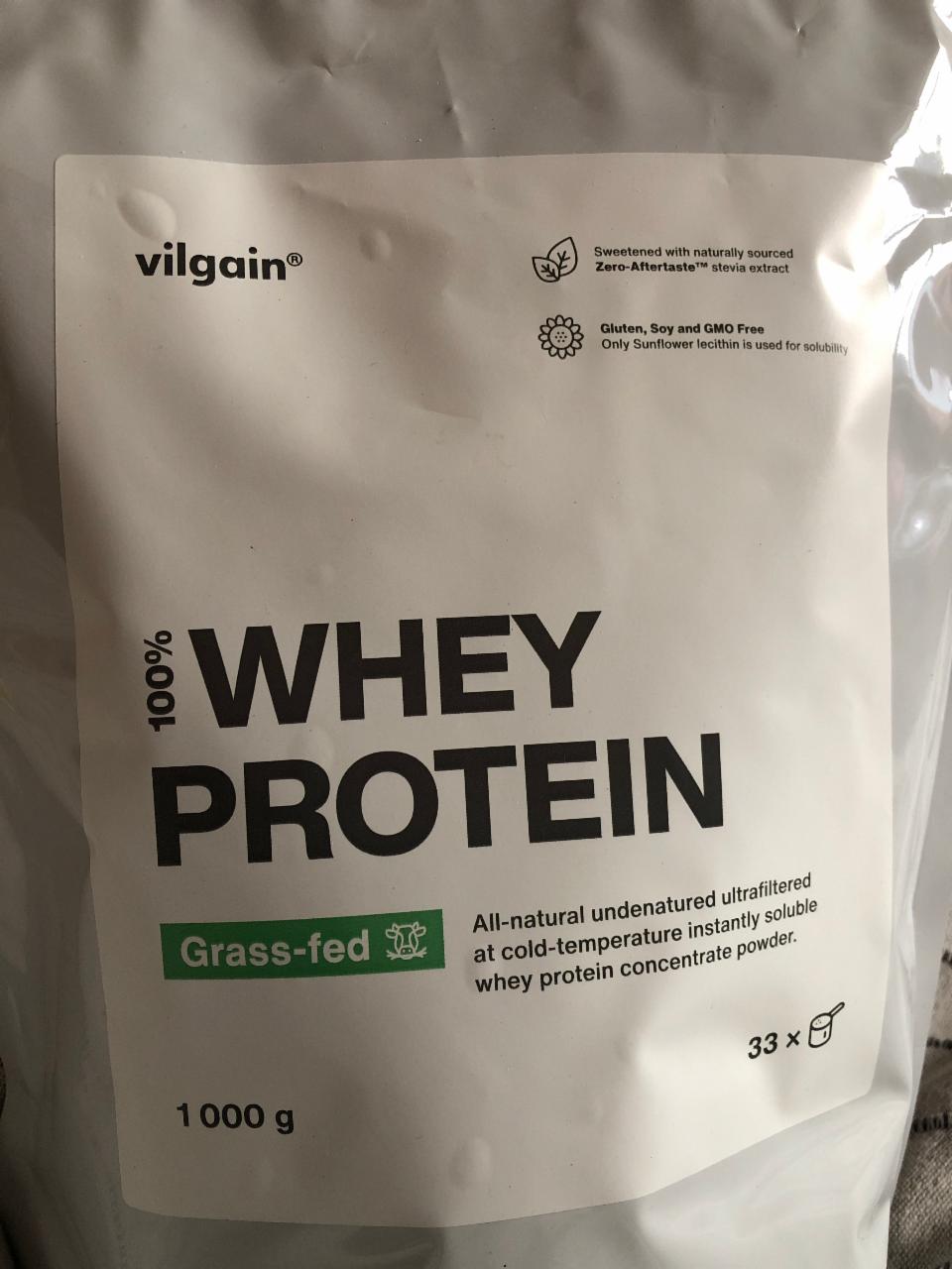 Fotografie - Grass-fed 100% Whey Protein Blueberry cheesecake Vilgain