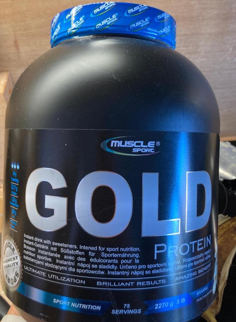 Fotografie - Gold Protein Musle sport