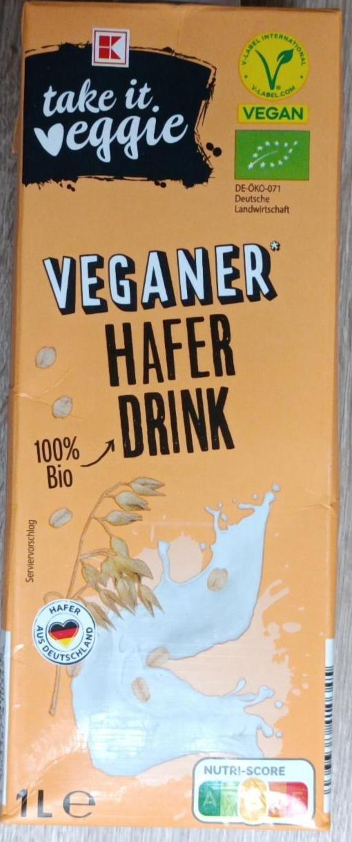 Fotografie - Veganer hafer drink K-take it veggie