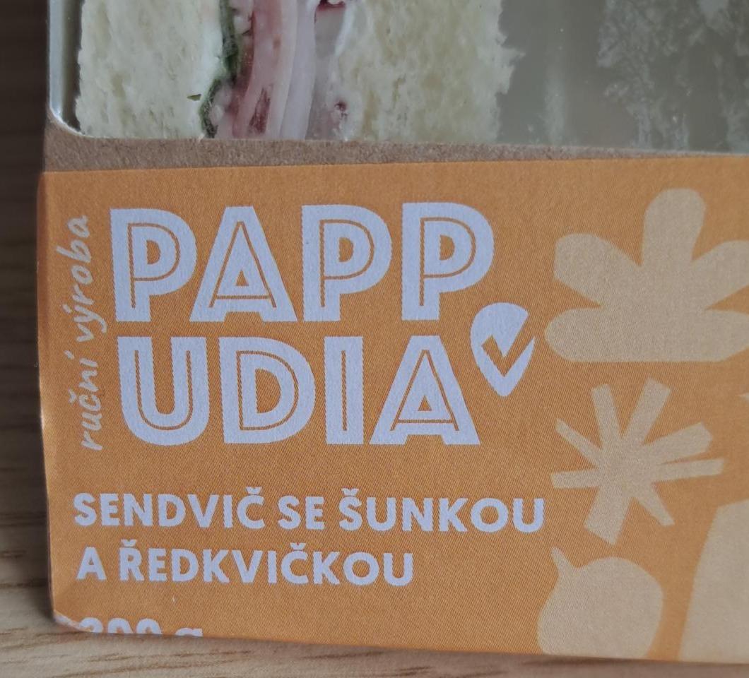 Fotografie - Sendvič se šunkou a ředkvičkou Pappudia