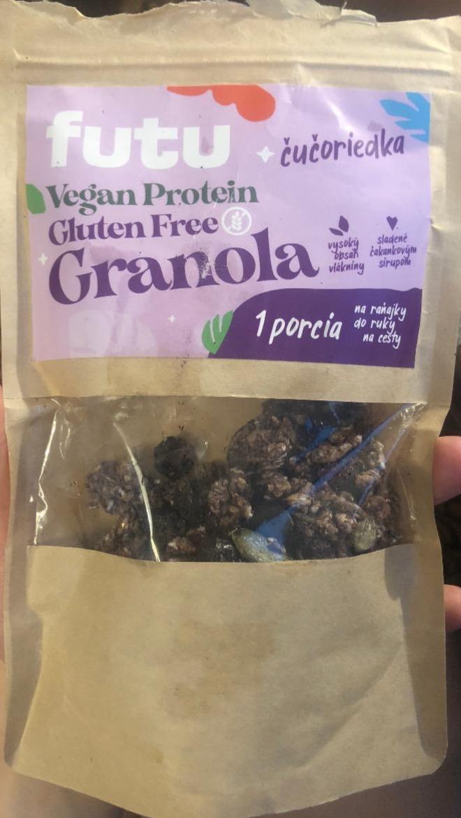 Fotografie - Vegan protein gluten free granola čučoriedka Futu