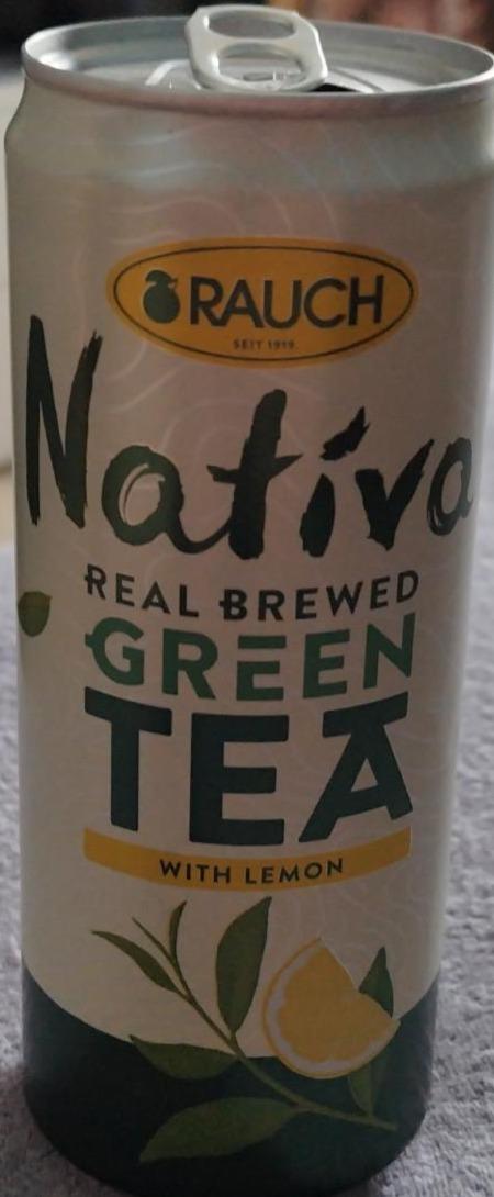 Fotografie - Nativa real brewed green tea with lemon Rauch