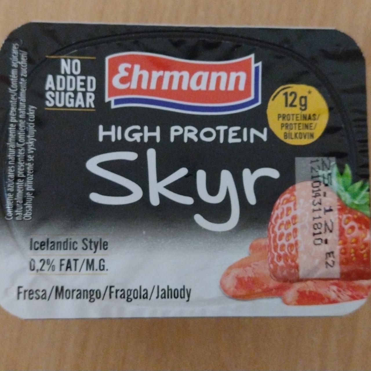 Fotografie - High Protein Skyr Jahody Ehrmann