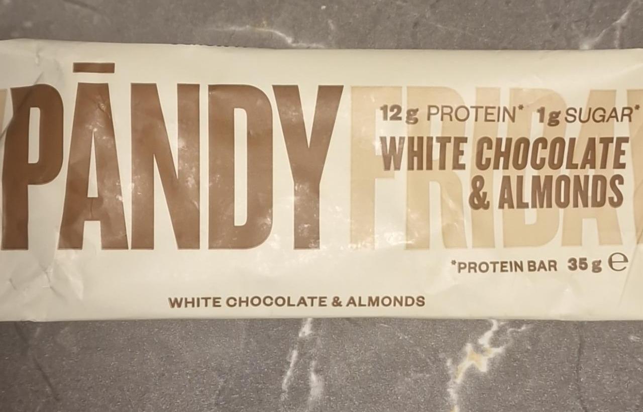 Fotografie - White Chocolate & Almonds Protein Bar Pändy