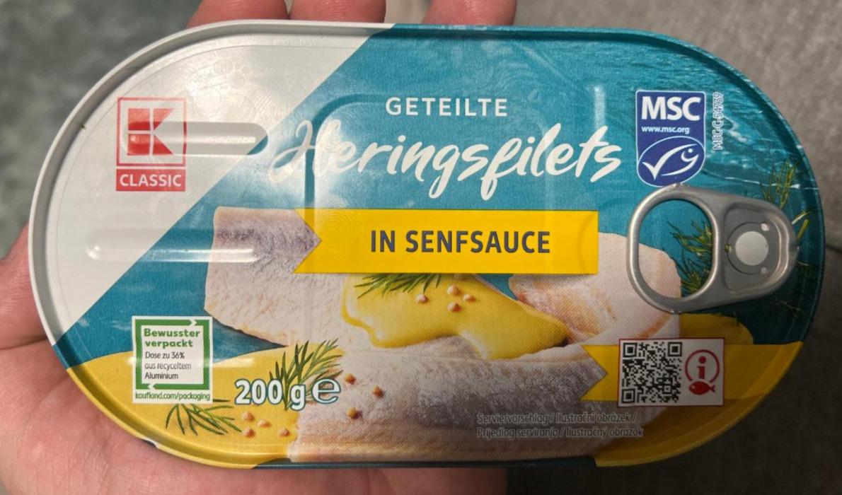 Fotografie - Geteilte Heringsfilets in Senfsauce K-Classic