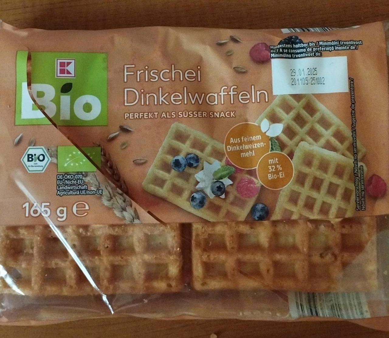 Fotografie - Frischei Dinkelwaffeln K-Bio