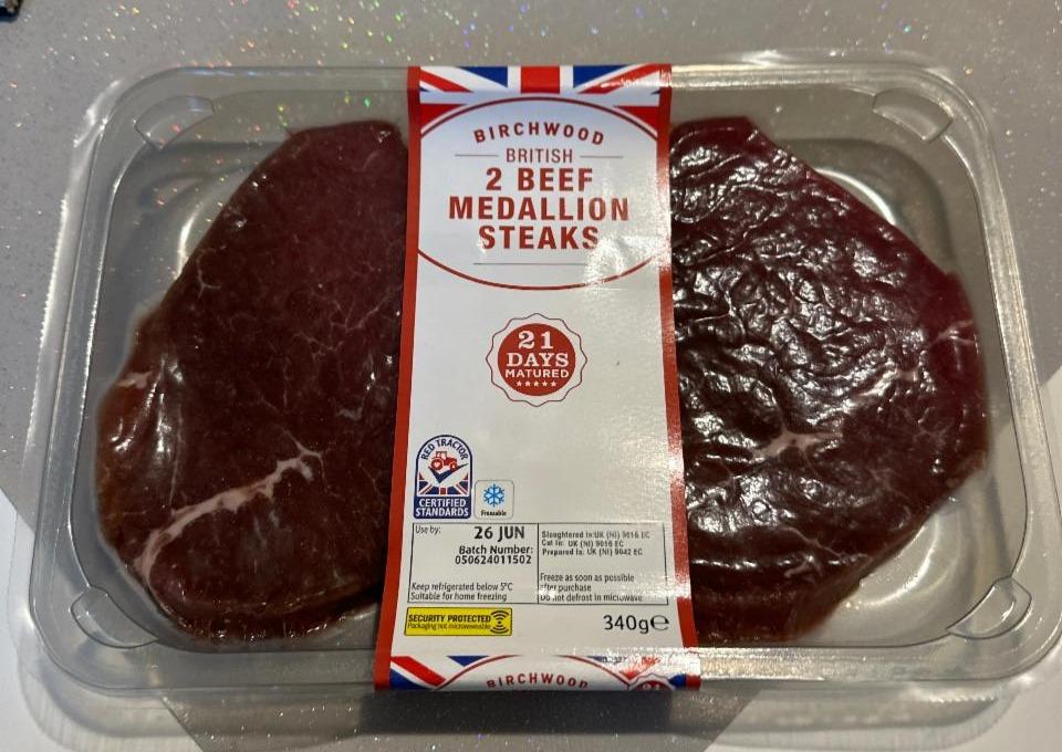 Fotografie - British 2 Beef medallion steaks Birchwood