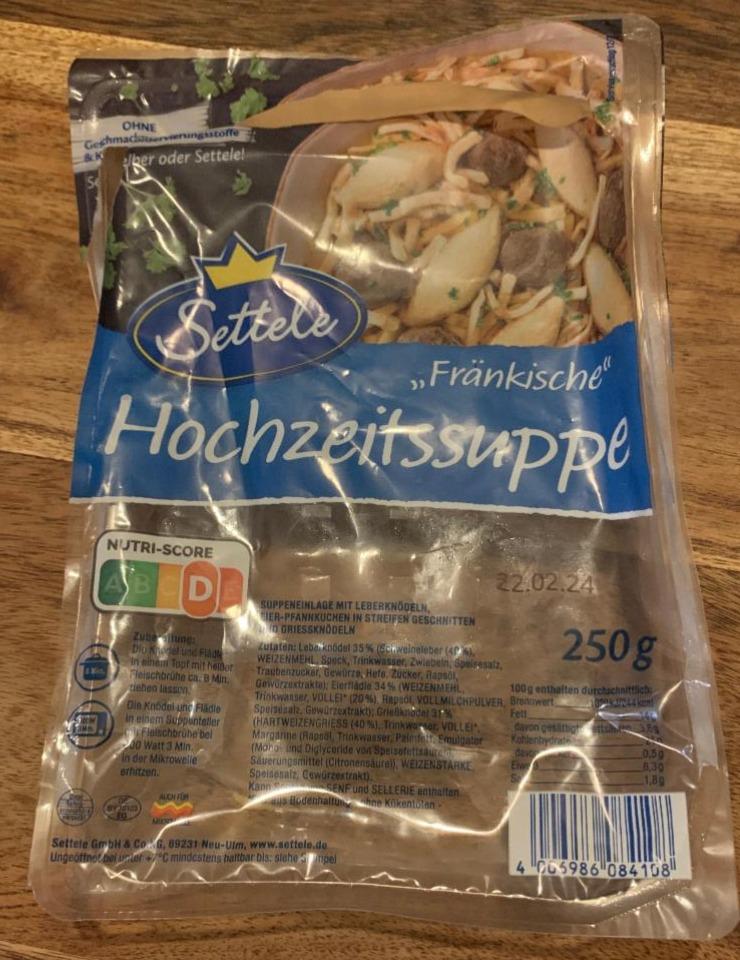 Fotografie - Fränkische Hochzeitssuppe Settele