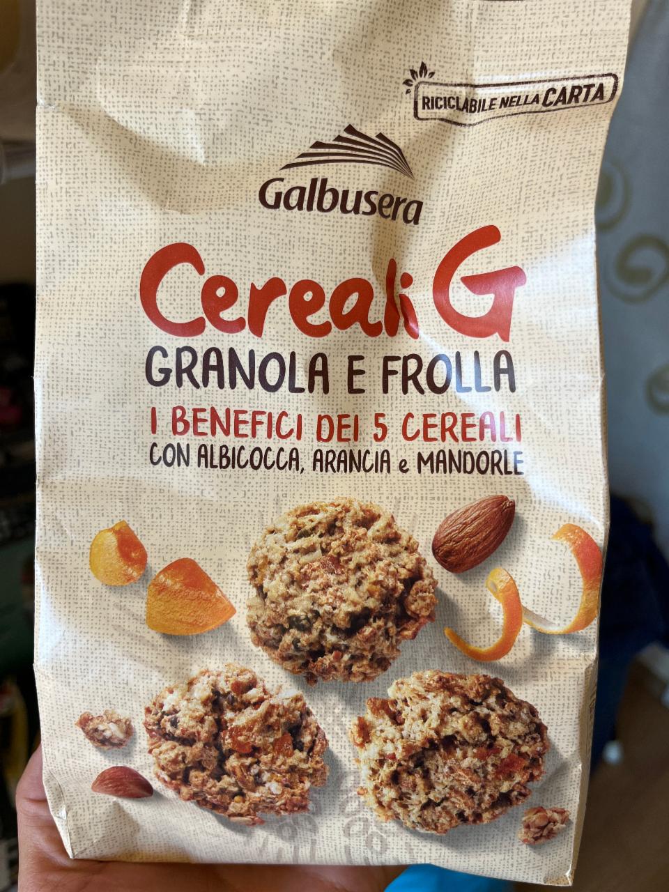 Fotografie - Cereali G granola e frolla con albicocca,arancia e mandorle Galbusera