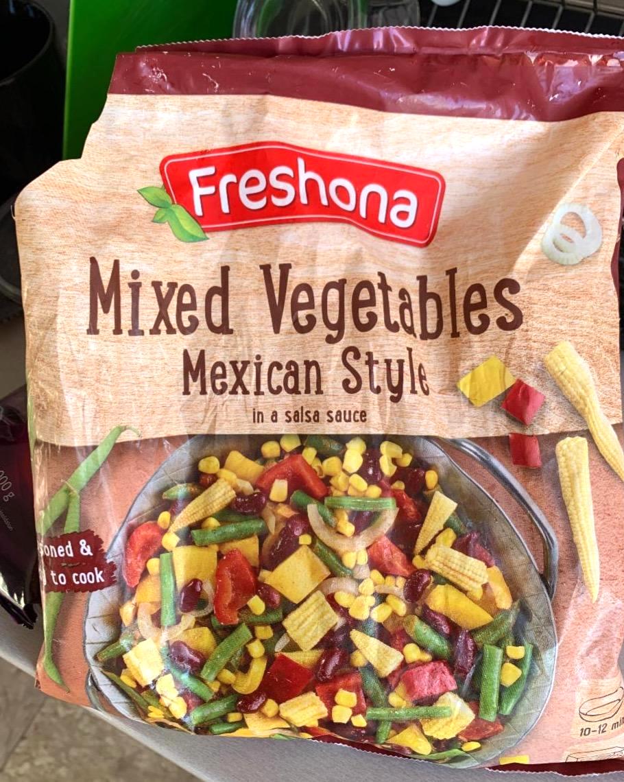 Fotografie - Mixed Vegetables mexican style in a salsa sauce Freshona