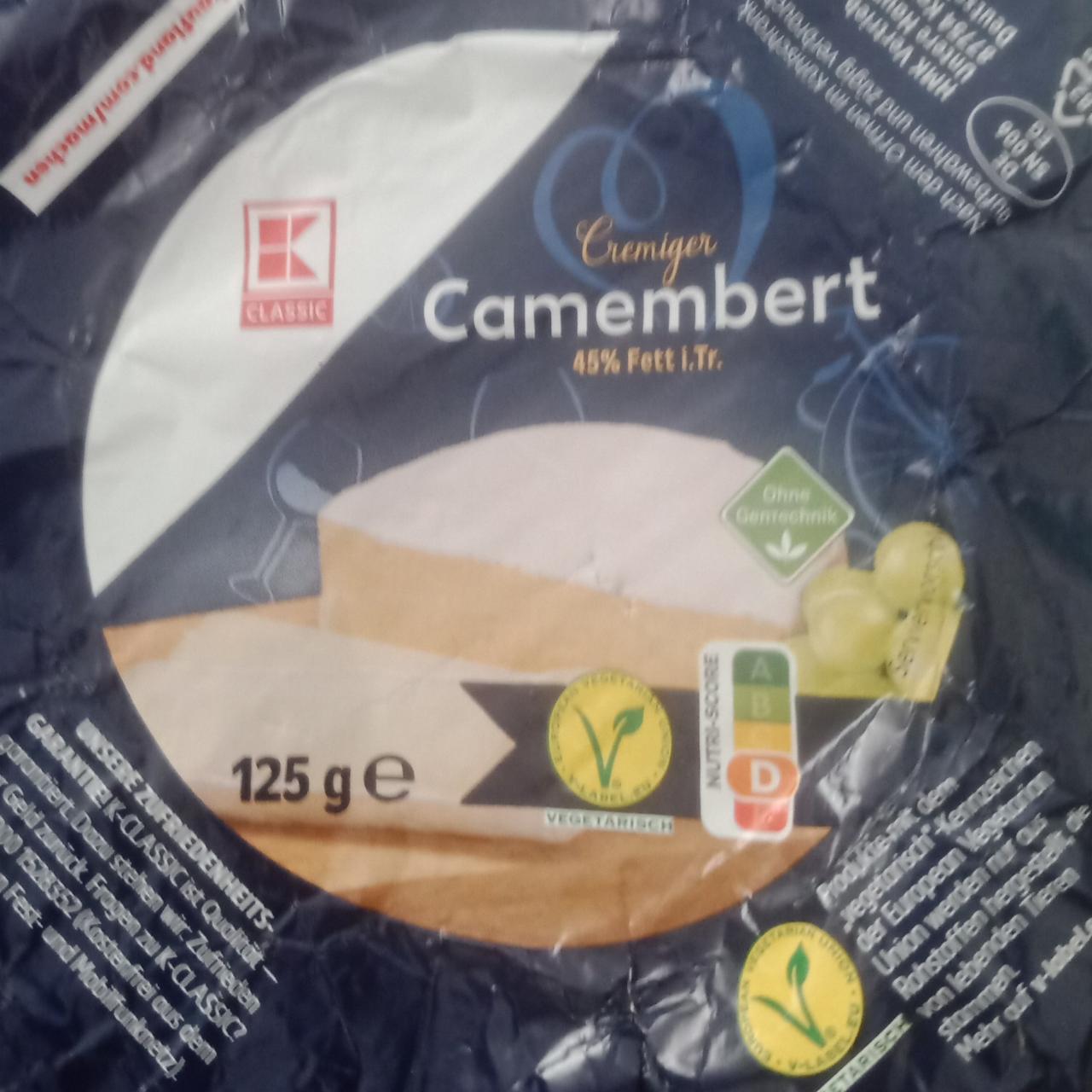 Fotografie - Cremiger camembert 45% fett K-Classic