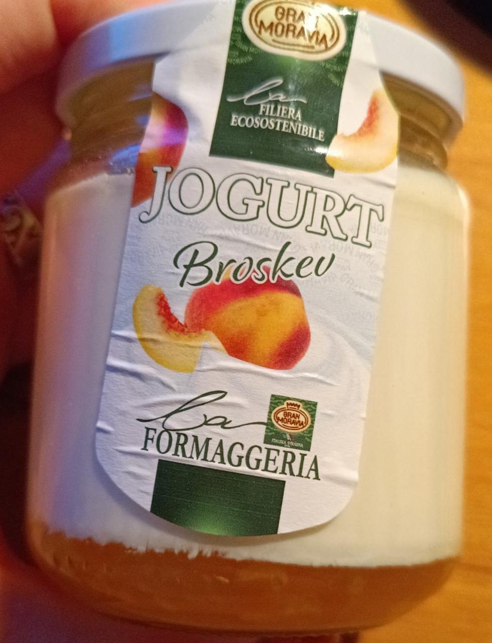 Fotografie - La Formaggeria Jogurt Broskev Gran Moravia