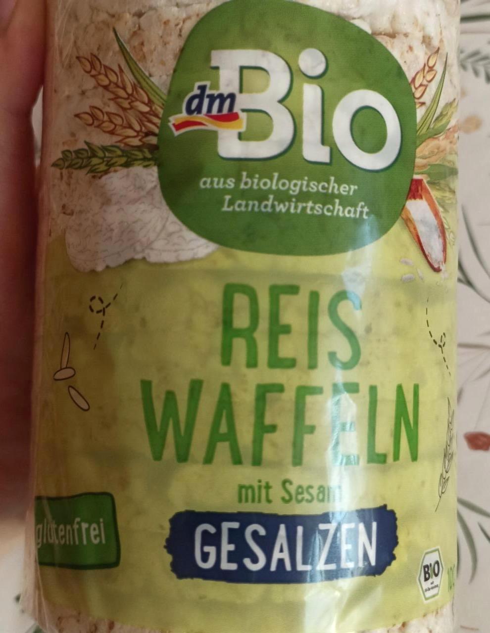 Fotografie - Reis-Waffeln Sesam gesalzen dmBio