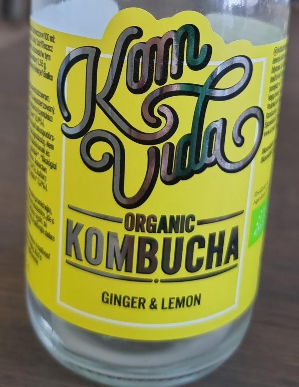 Fotografie - Organic Kombucha Ginger & Lemon KomVida