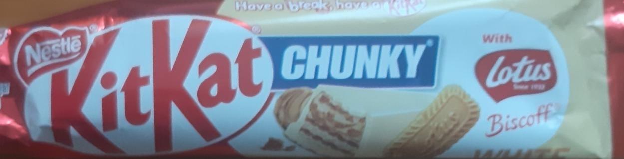 Fotografie - Chunky Lotus Biscoff White KitKat