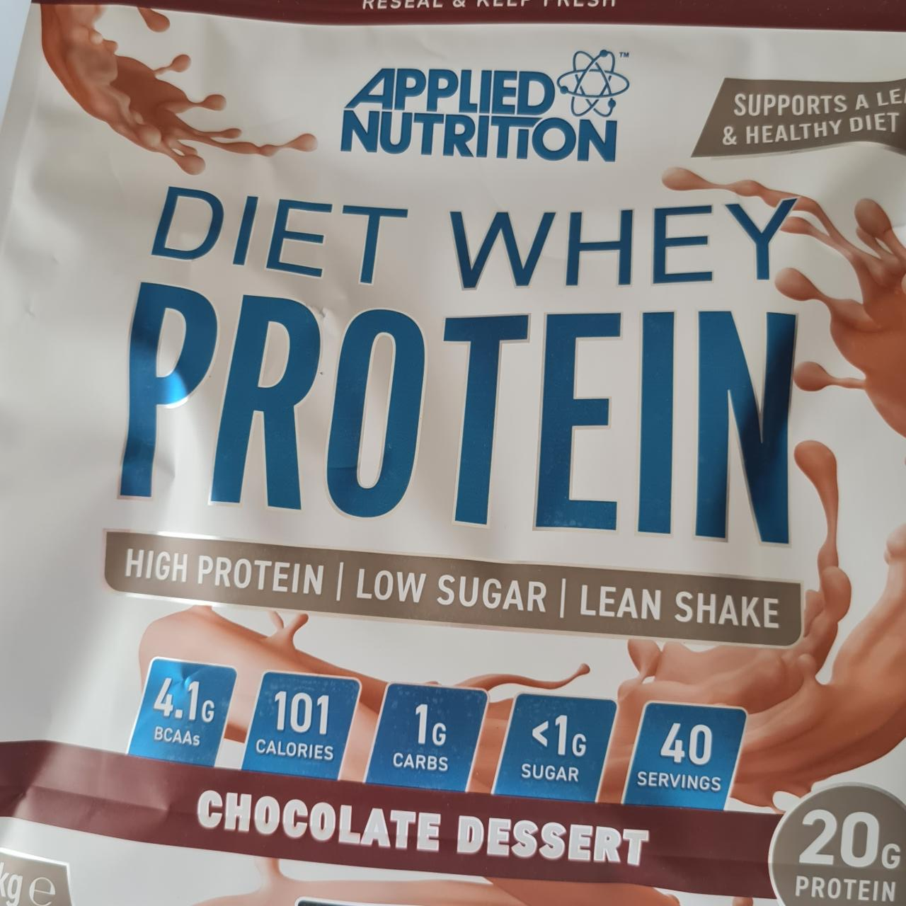 Fotografie - Diet whey protein chocolate dessert Applied Nutrition