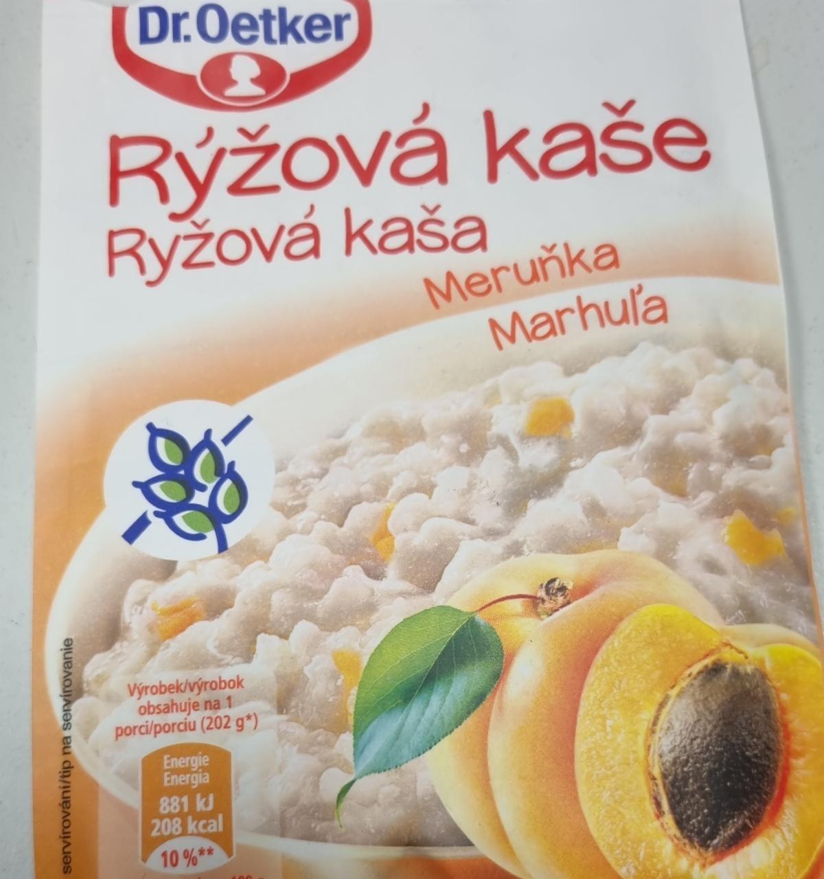 Fotografie - Ryžová kaša Marhuľa Dr.Oetker