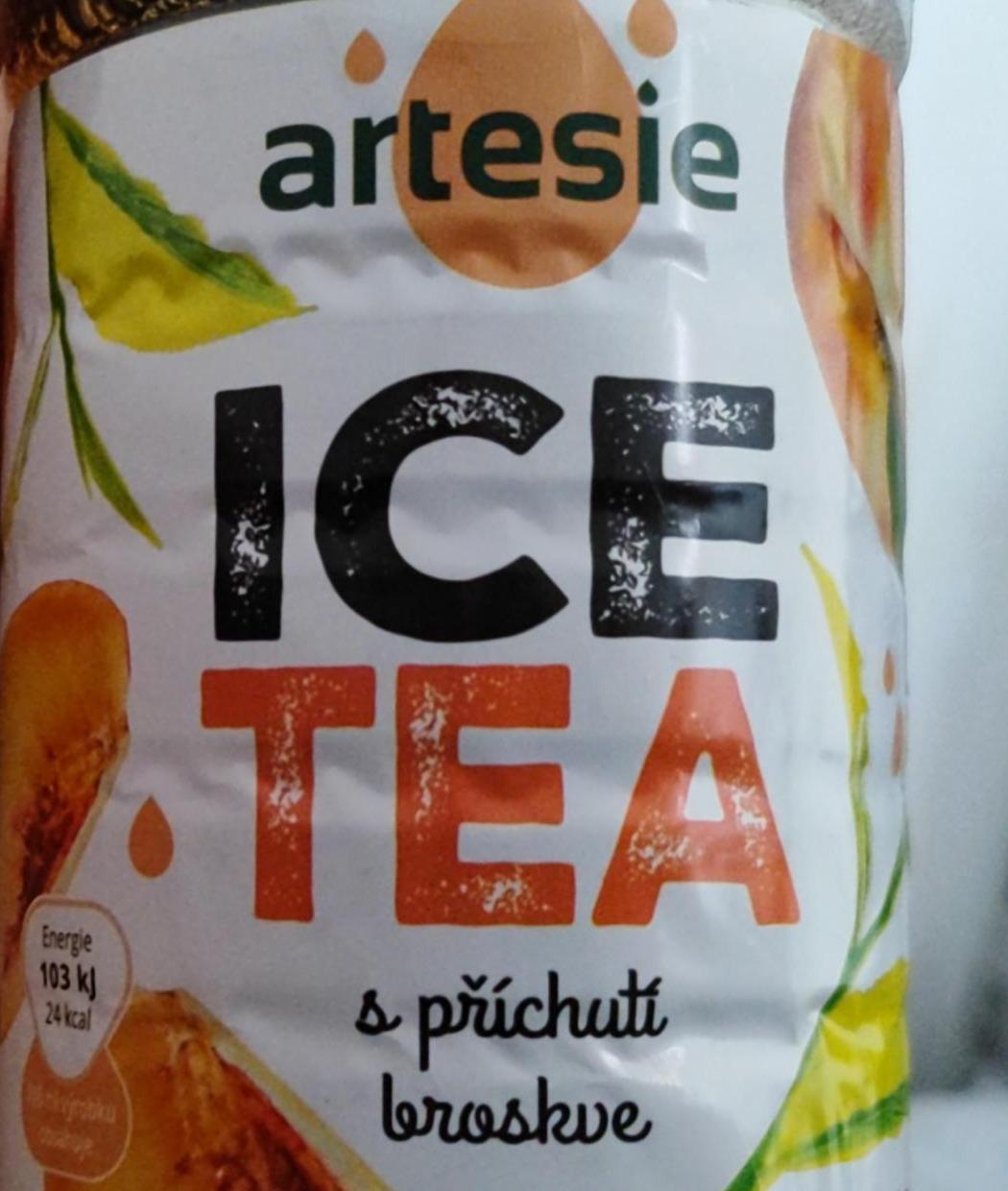 Fotografie - Ice Tea s příchutí broskve Artesie