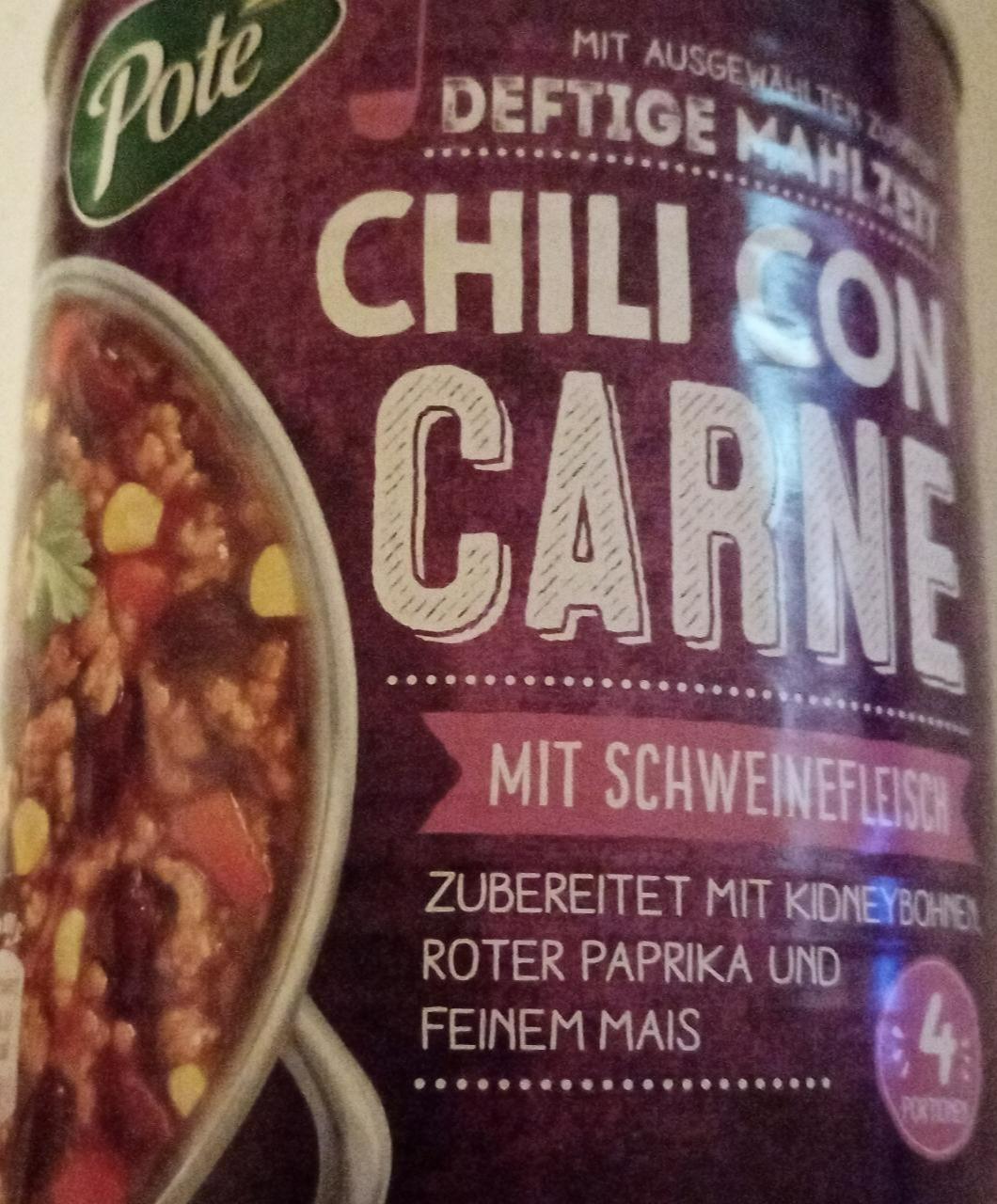 Fotografie - Chili Con Carne mit Schweinefleisch Poté