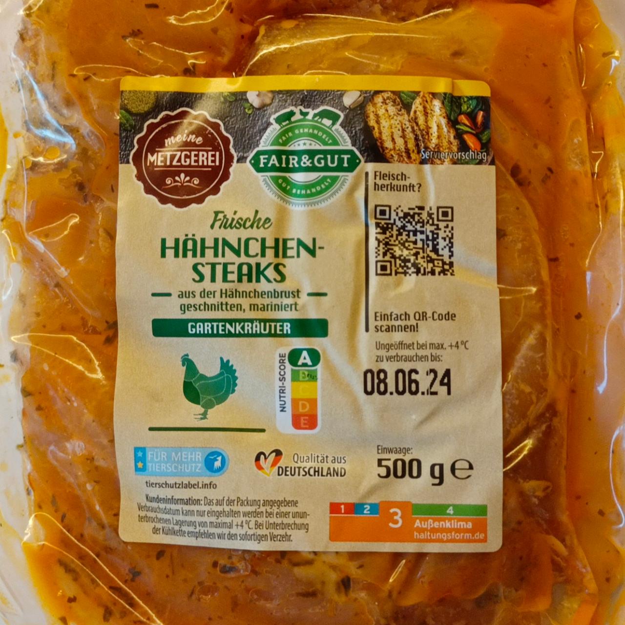 Fotografie - Frische hähnchen steaks Fair & Gut