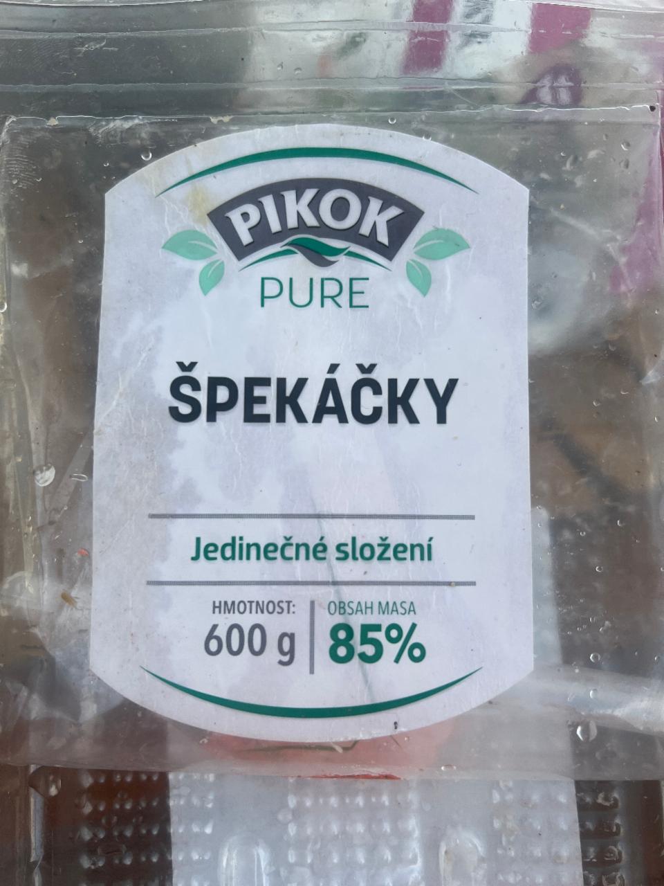 Fotografie - Špekáčky 85% masa Pikok Pure