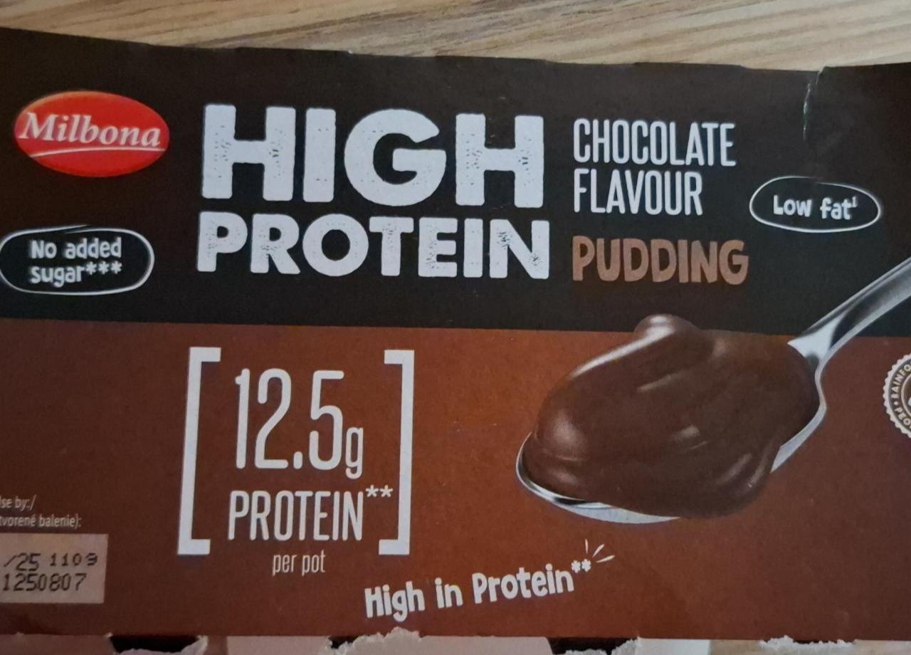 Fotografie - High Protein Chocolate Flavour Pudding Milbona