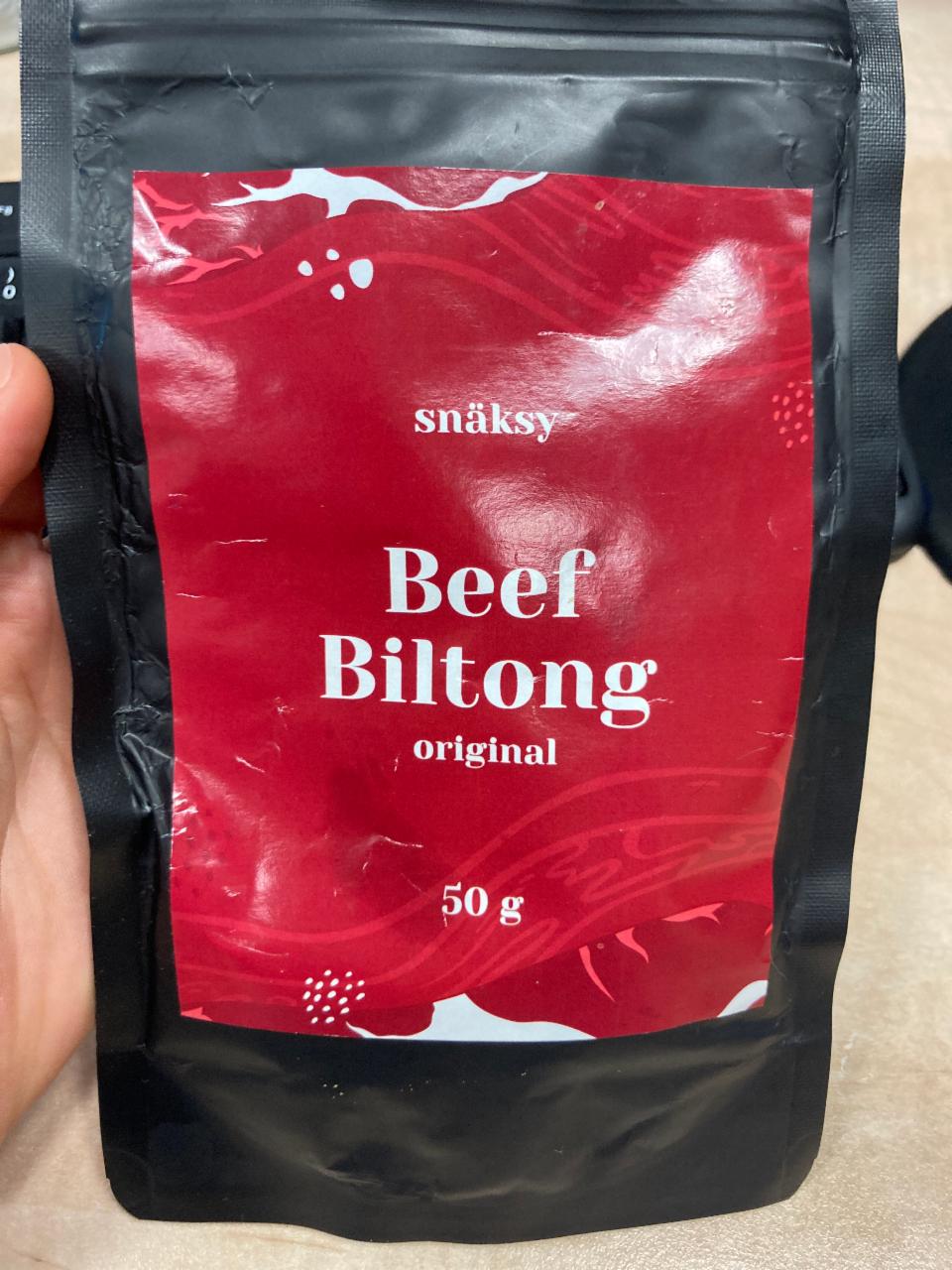 Fotografie - Beef biltong original Snäksy