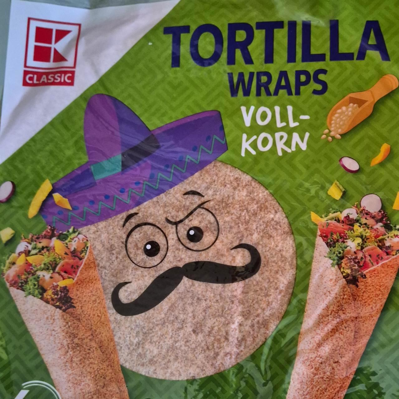 Fotografie - Tortilla wraps voll-korn K-Classic