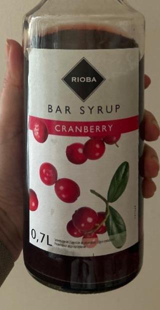 Fotografie - Bar Syrup Cranberry Rioba