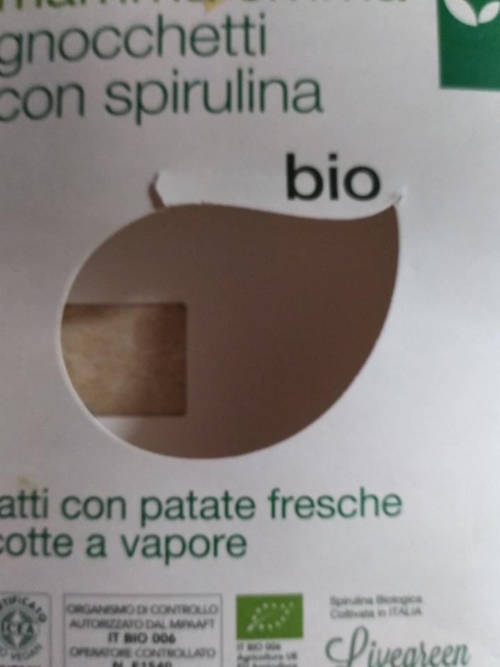 Fotografie - bio gnocchetti con spirulina