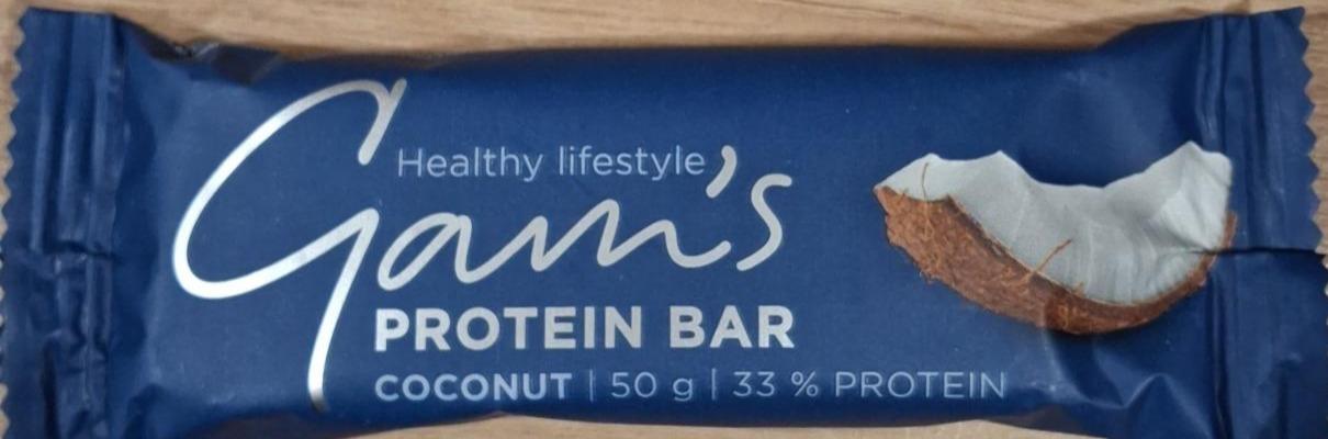 Fotografie - Gam's protein bar coconut Healthy Lifestyle